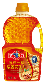 多力压榨一级浓香花生油1.8L